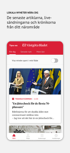 Västgöta-Bladet Nyhetsapp