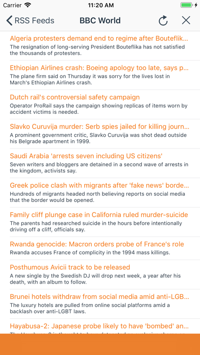 RSSReader screenshot 2
