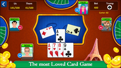 How to cancel & delete Belote: Trick-taking Card Game from iphone & ipad 2