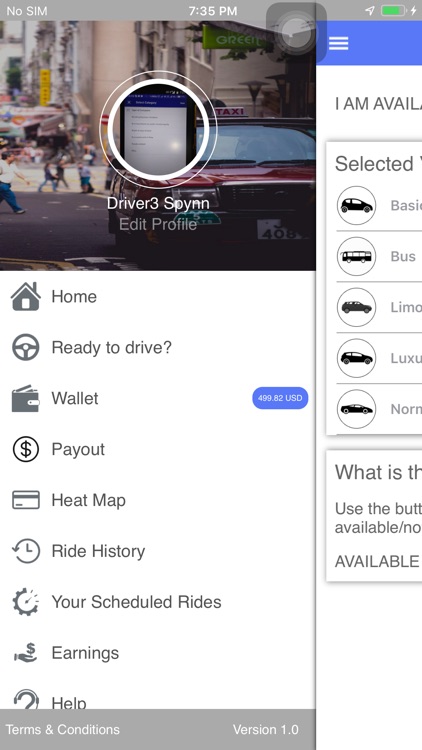 Spynn Driver App