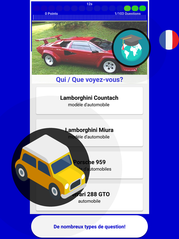 Screenshot #6 pour Voiture Quiz Jeu 2019