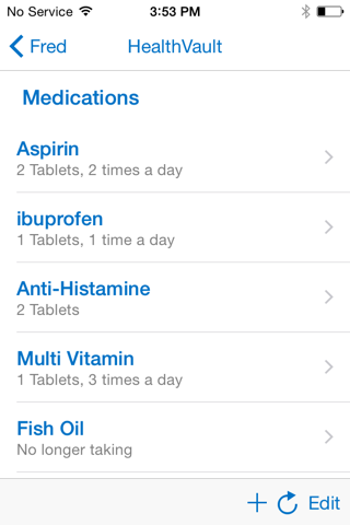 Microsoft HealthVault screenshot 3