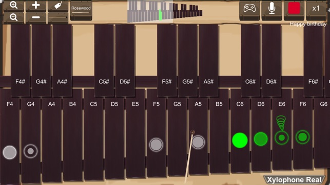 Xylophone Real: 2 mallet types