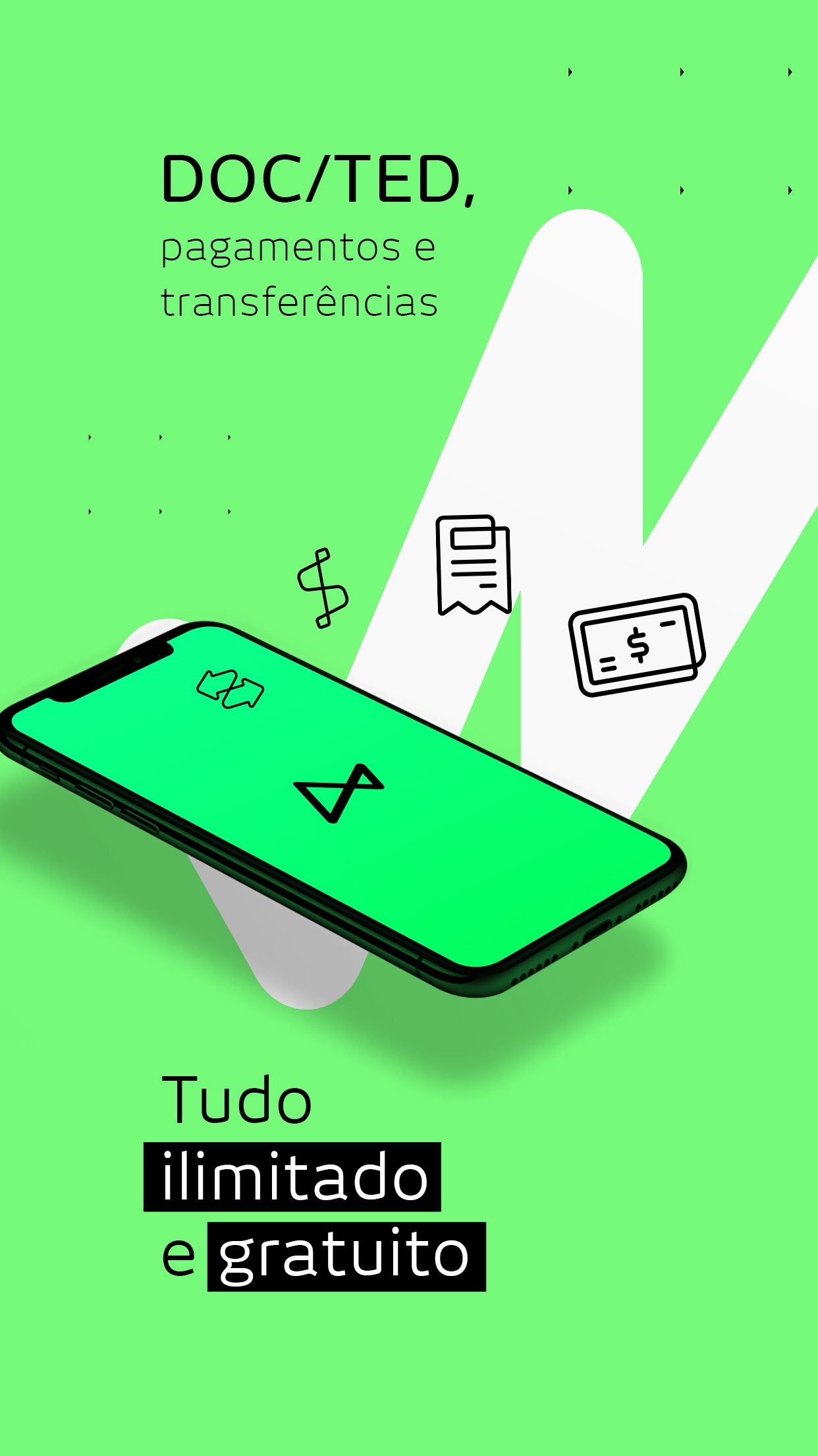 Screenshot do app banco next