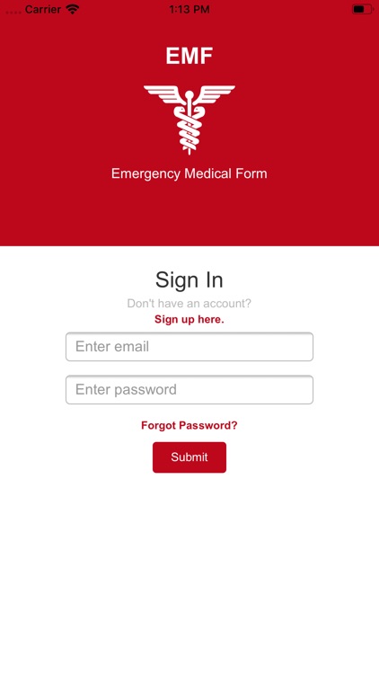 EMF - Emergency Medical Form