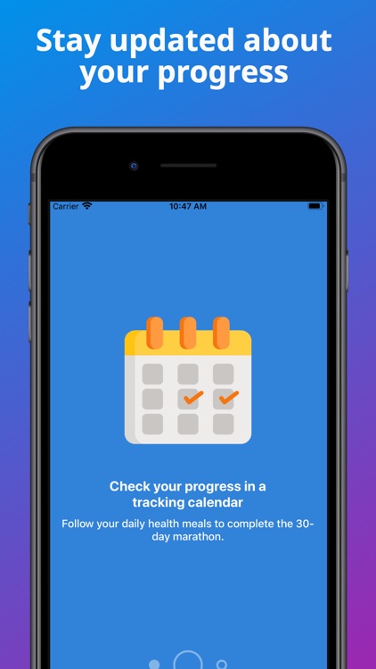 Healthy food marathon