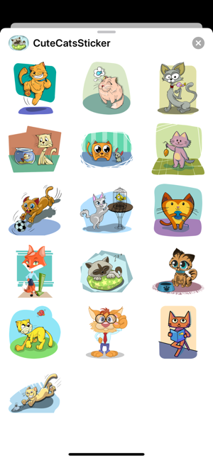 Cute Cat Sticker(圖1)-速報App