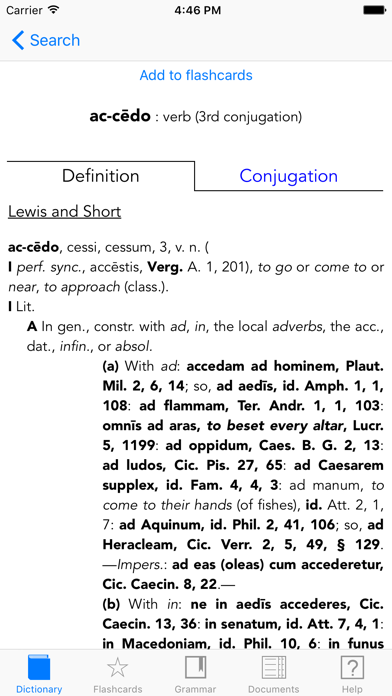 Scriba (Latin Dictionary) screenshot 2