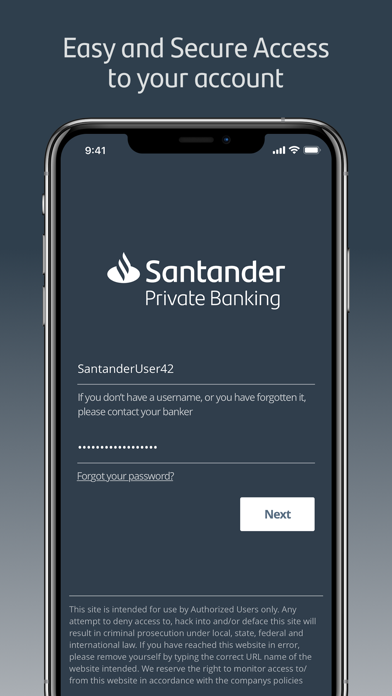 How to cancel & delete Santander Private Banking Int from iphone & ipad 1