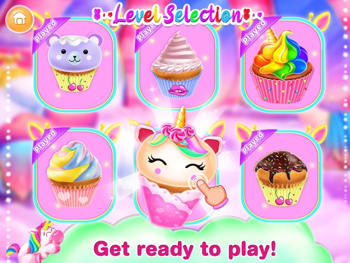 独角兽 纸杯蛋糕 面包店 游戏