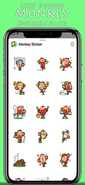 Funny Monkey Sticker(圖4)-速報App