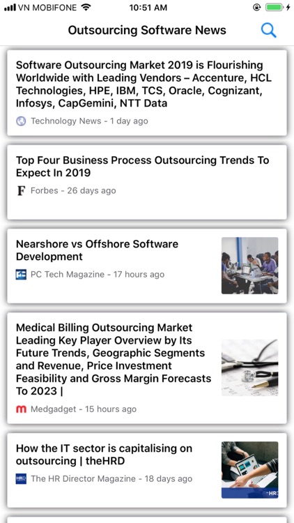 Outsourcing Software News