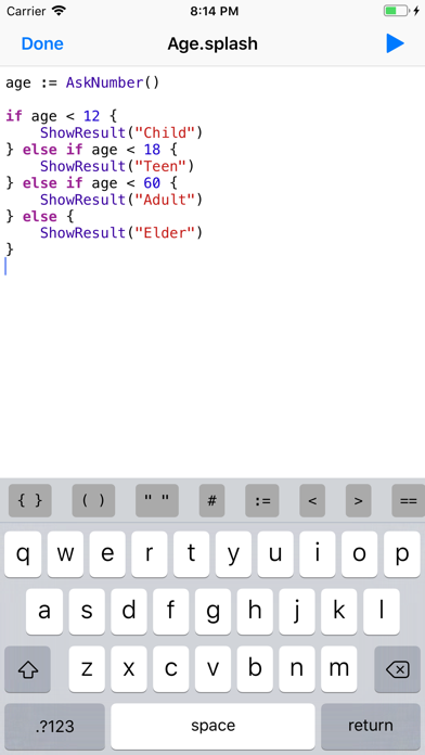 Splash - Programming Language screenshot 4