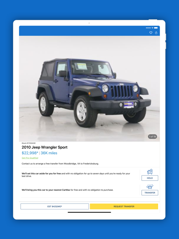 CarMax - Used Cars and New Cars For Sale screenshot