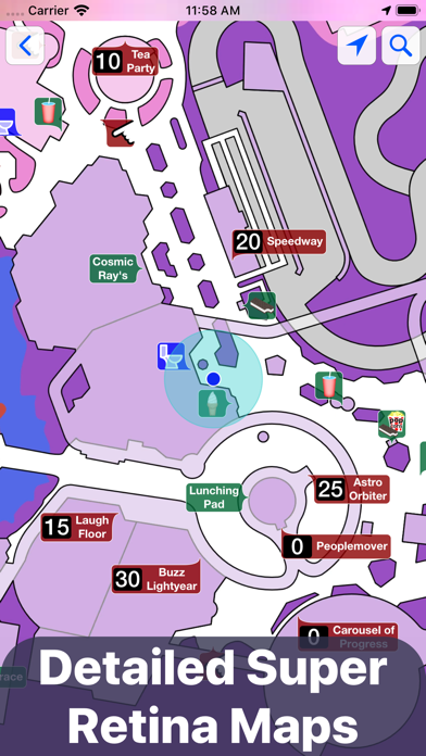 Magic Guide for Disney World - Wait Times, Dining & Maps screenshot