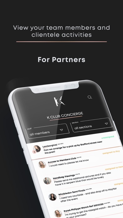 KClub Concierge - For Partners screenshot 3