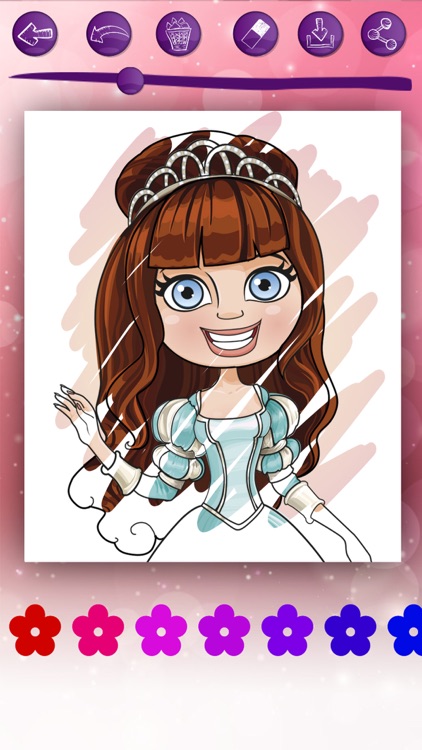 Magic Princesses Coloring Book screenshot-3