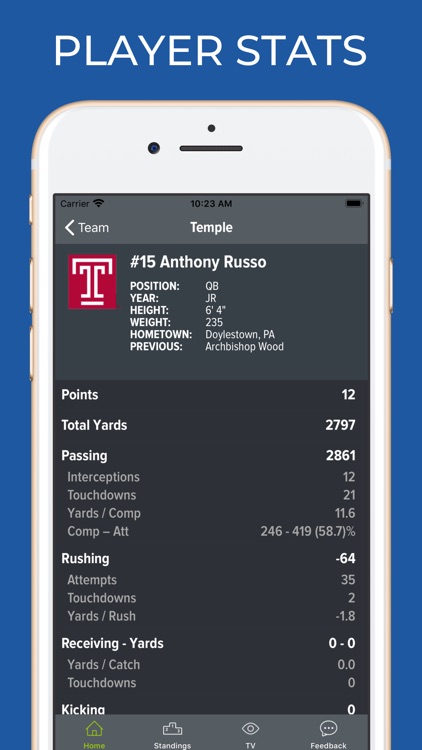 Temple Football App screenshot-3