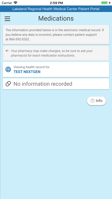 LRHMC Patient Portal screenshot 3