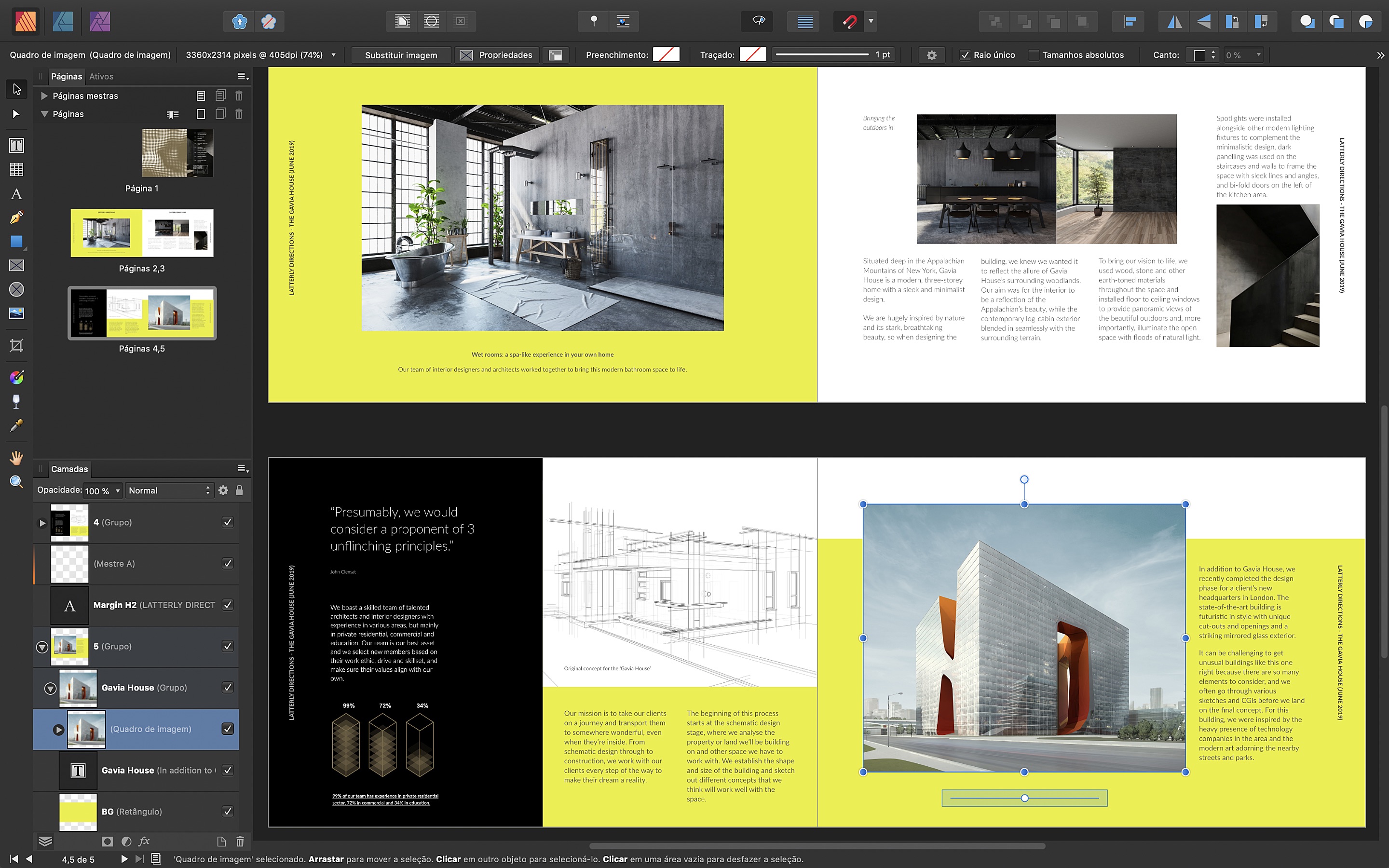Screenshot do app Affinity Publisher