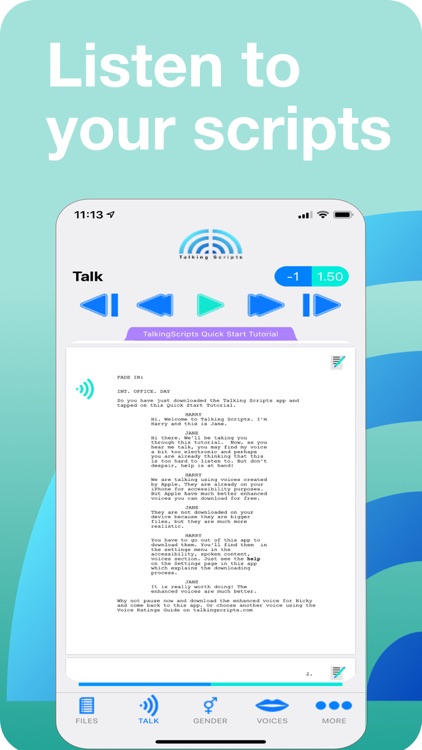 Talking Scripts screenshot-0