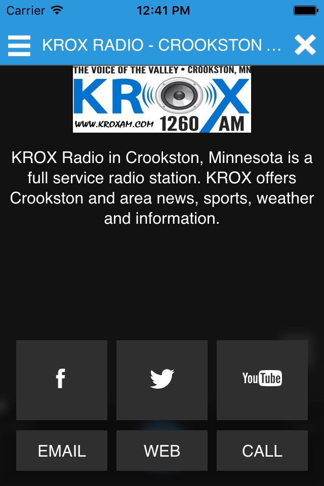 KROX Radio - Crookston MN screenshot 3