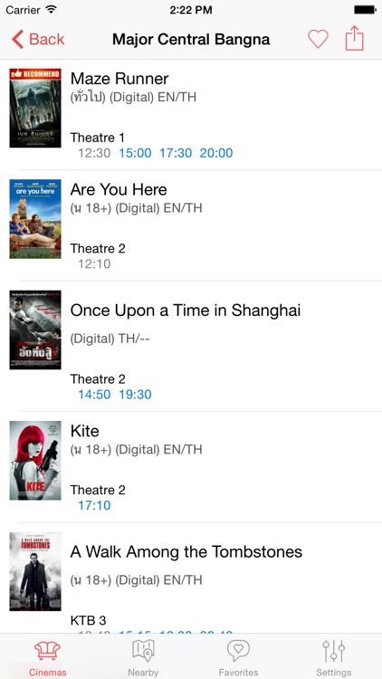 Thai Showtimes