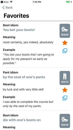 English Clothing Idioms(圖4)-速報App