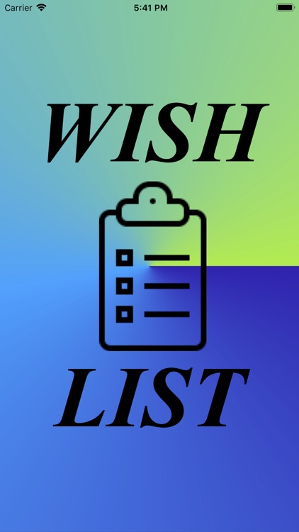 Wish List New