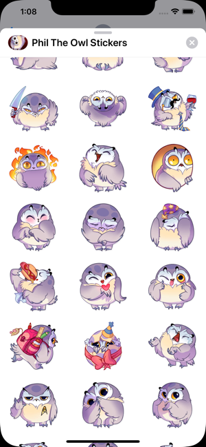 Phil The Owl Stickers HD(圖2)-速報App