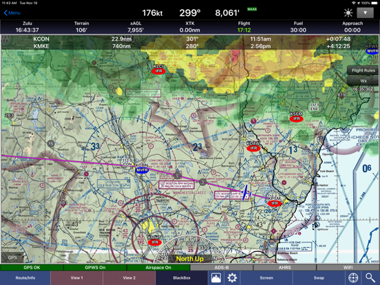 WingX Pro7 - Aviation Moving Map, Charts, and Weather screenshot