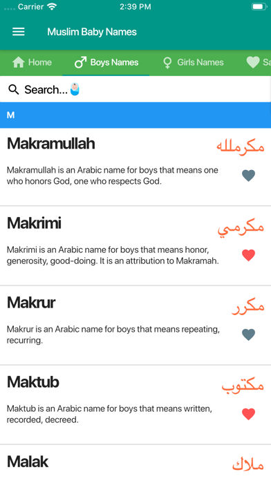 Muslim Baby Names and Meaning screenshot 2