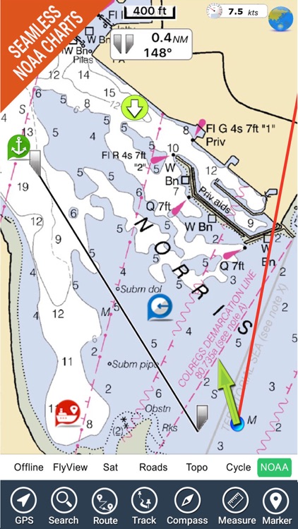 Florida Nautical Charts GPS HD screenshot-0