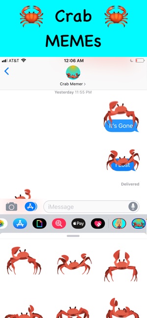 Crab MEMEs Dancing Stickers(圖2)-速報App