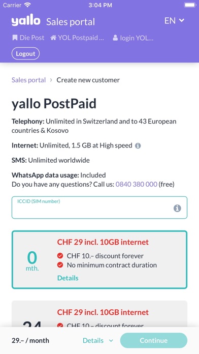 yallo Partner Portal screenshot 3