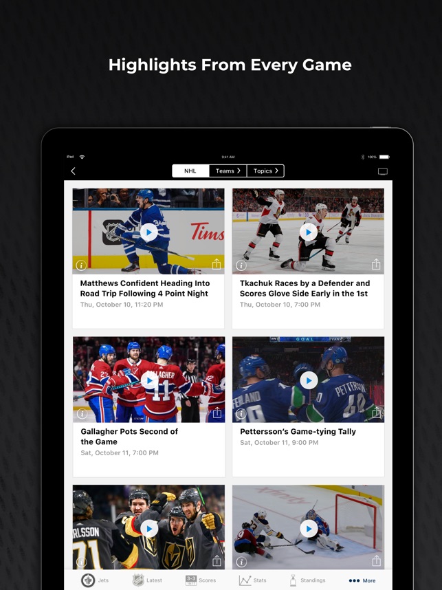 nhl playoffs app for iphone