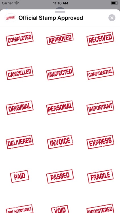 Official Stamp Approved