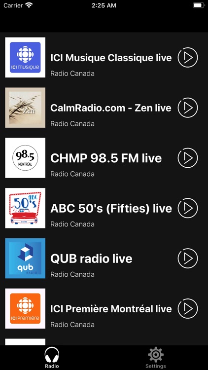 Radio Canada Live CAN screenshot-6