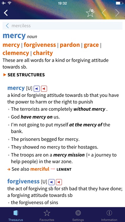Oxford Learner's Thesaurus screenshot-0