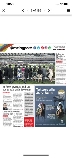 Racing Post Daily Edition(圖4)-速報App