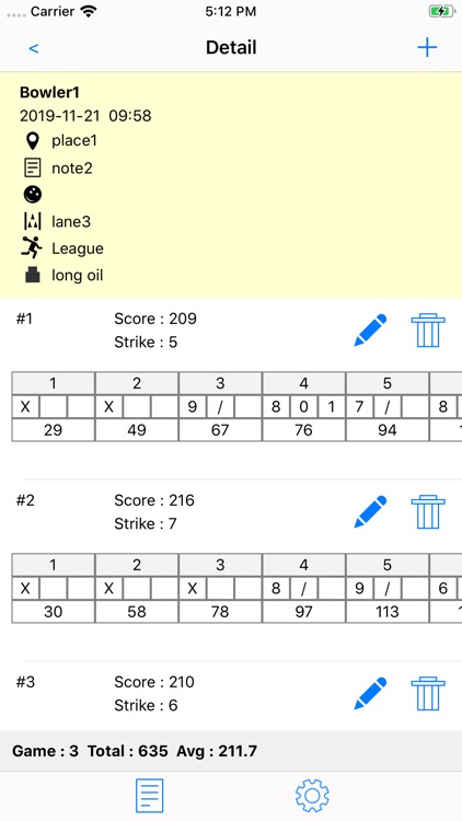 Scoreboard for duckpin Pro