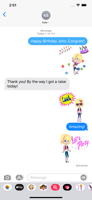 Izzy Animated Girl Stickers(圖2)-速報App