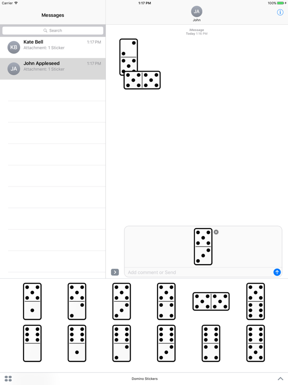 Screenshot #4 pour Domino Stickers