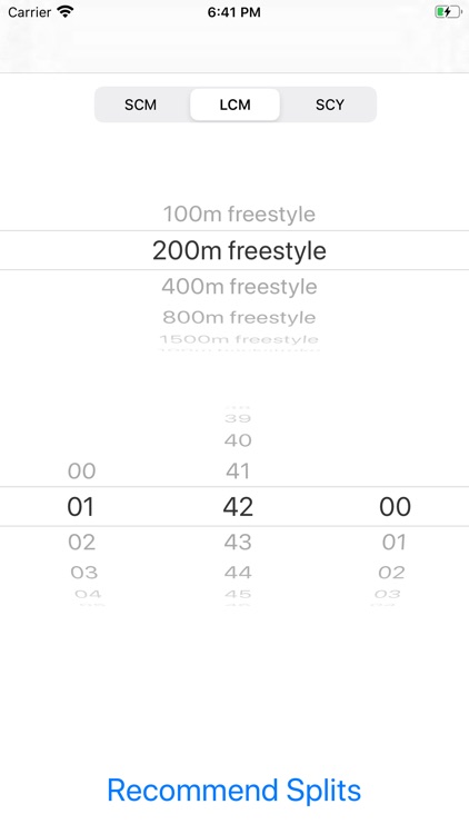 Swimming Splits