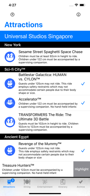 ThemePark Checklist: Singapore(圖1)-速報App