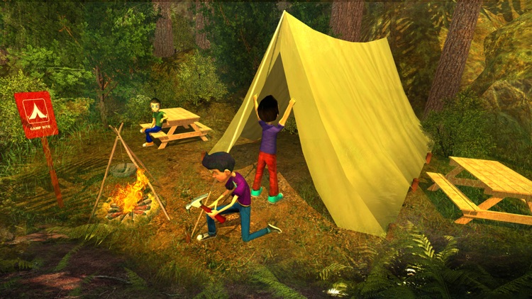 Camping with Scary Teacher screenshot-3