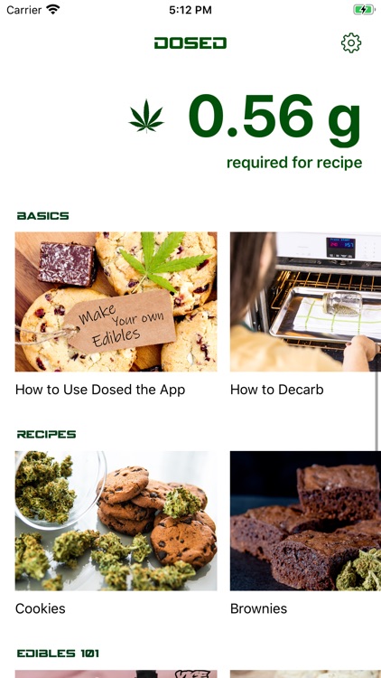 Dosed - Cannabis Cooking Calc