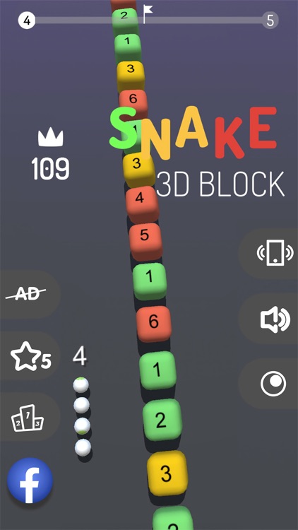 3D Snake Balls vs Block screenshot-3