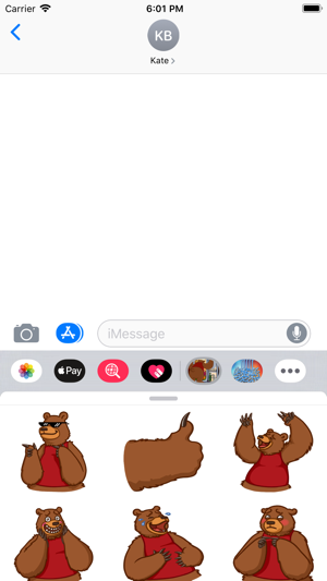 Cute Bear Stickers HD