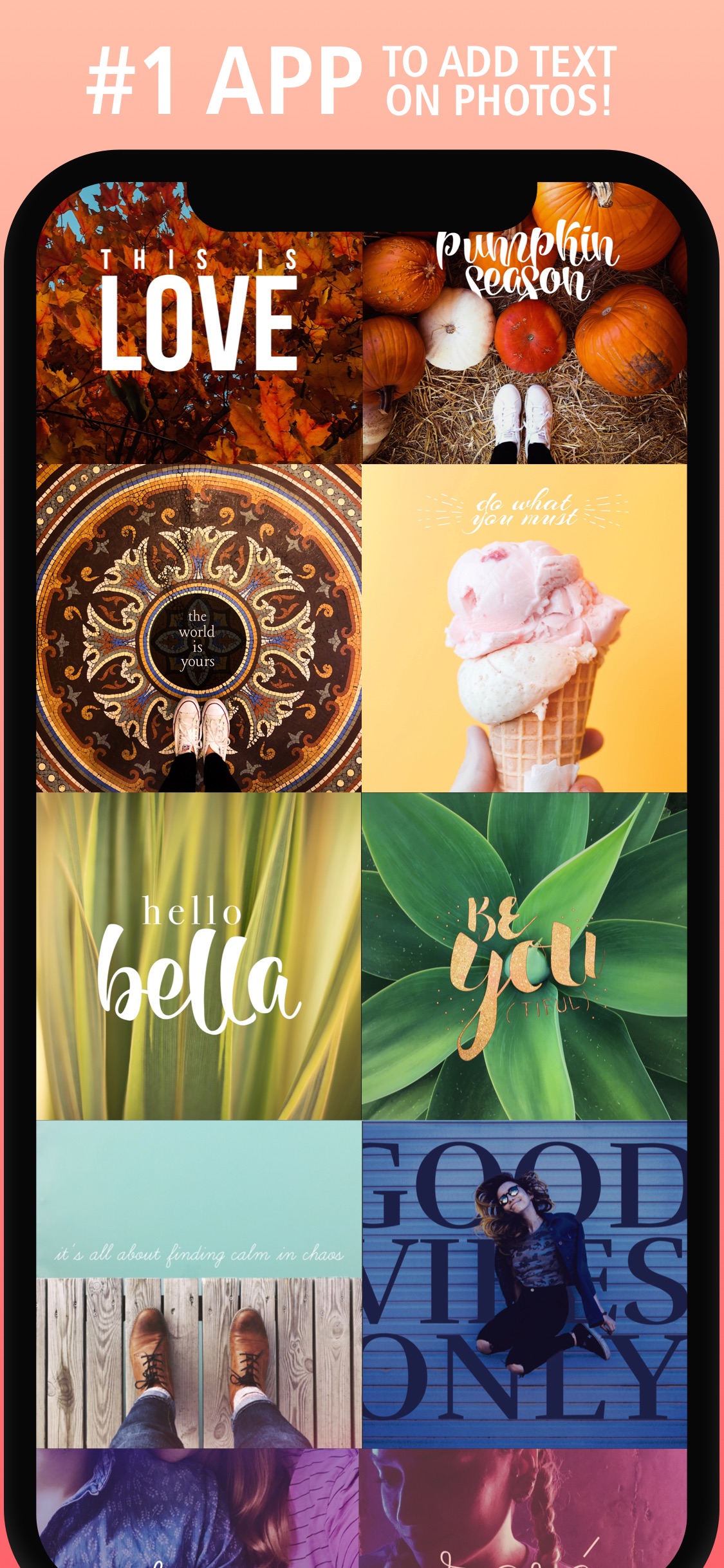 Screenshot do app Typic - Text on Photos
